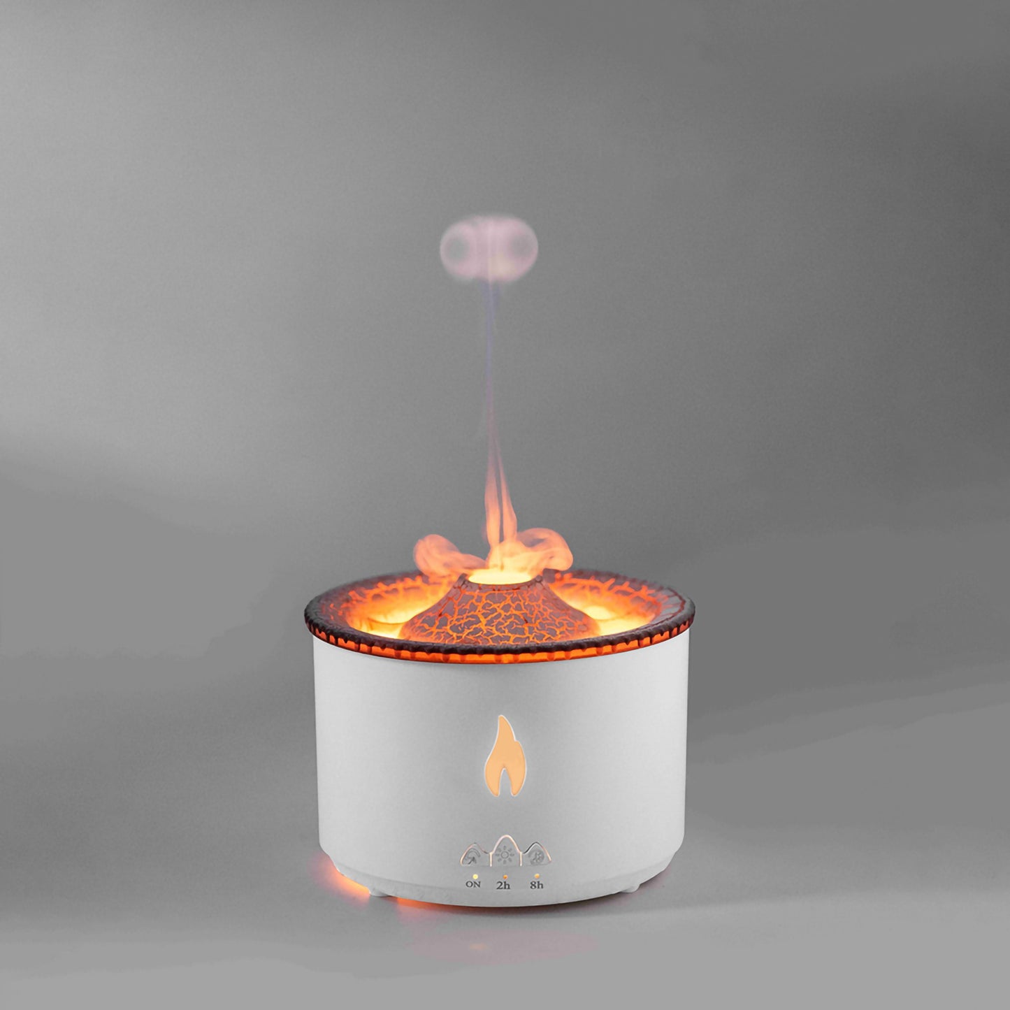 2022 New Creative Ultrasonic Essential Oil Humidifier Volcano Aromatherapy Machine Spray Jellyfish Air Flame Humidifier Diffuser